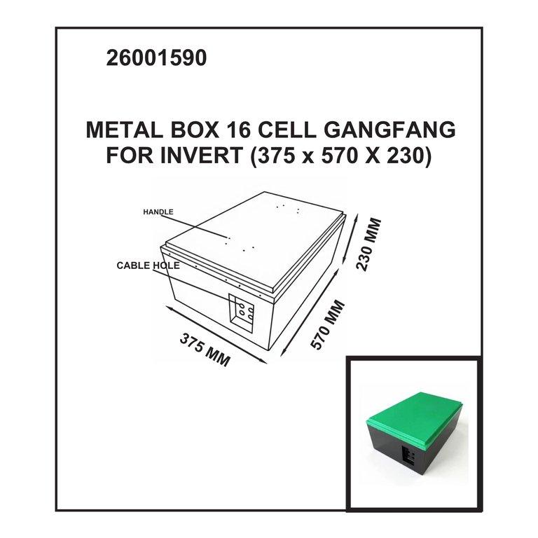 Metal Box 16 Cell Ganfengfor Inverter (375x570x230 mm) - Image 2